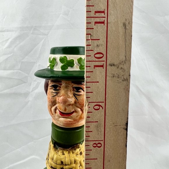 Vintage Ceramic Irish Man in Tweed Wine Liquor Decanter with Carved Stopper - Picture 13 of 13